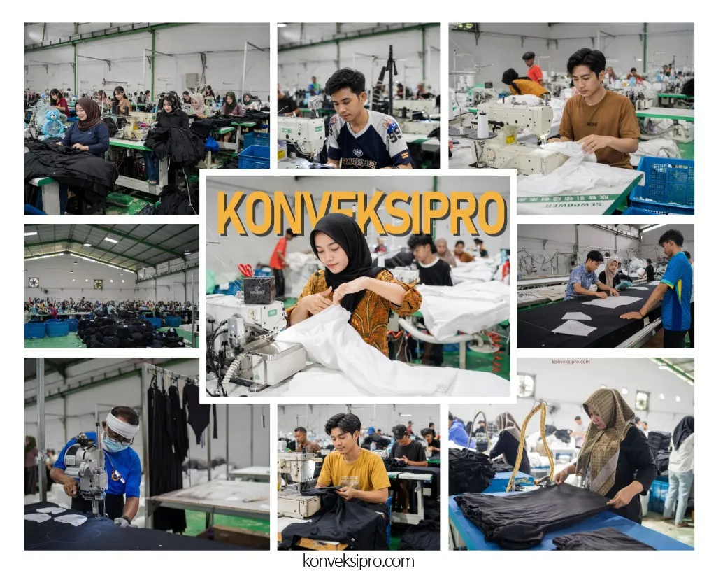 Pemotongan pola kain dan kontrol kualitas garmen