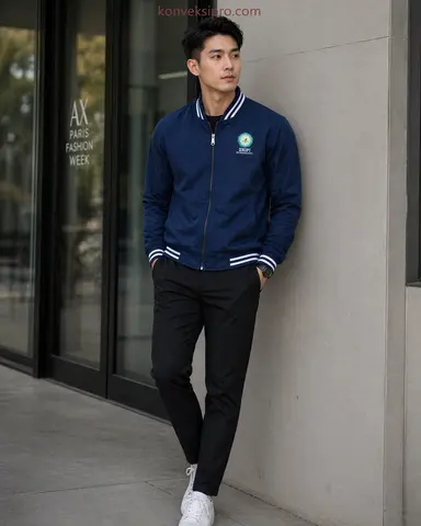Jaket hoodie dan varsity angkatan sekolah/kampus dengan bordir detail