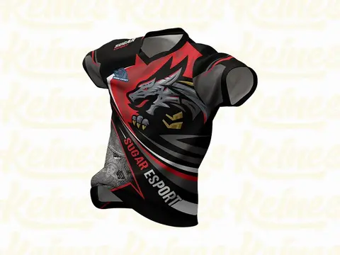 Jersey gaming tim esports desain grafis tajam dry-fit premium