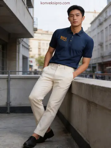 Baju Polo Shirt Bordir Komputer